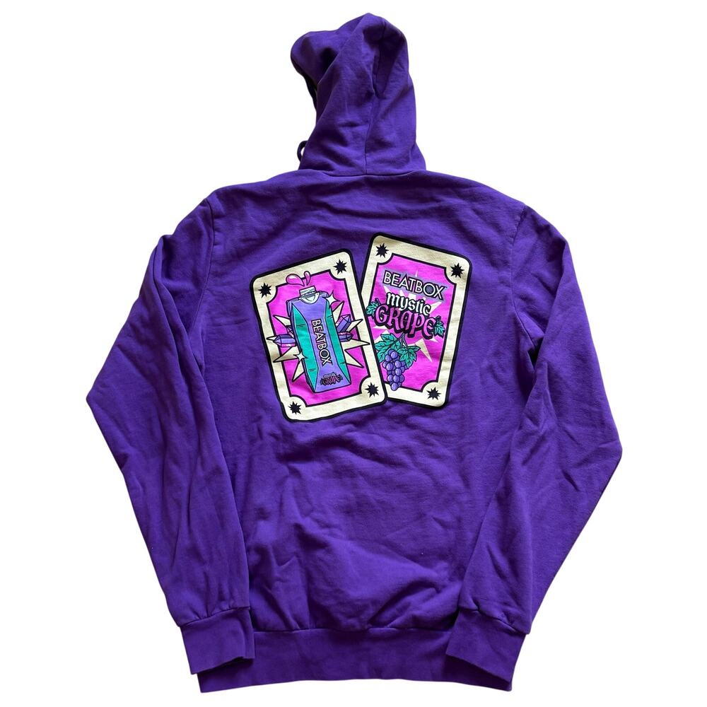 Beatbox Mystic Grape Festival Hooded Sweatshirt Unisex Size Small Hoodie Purple